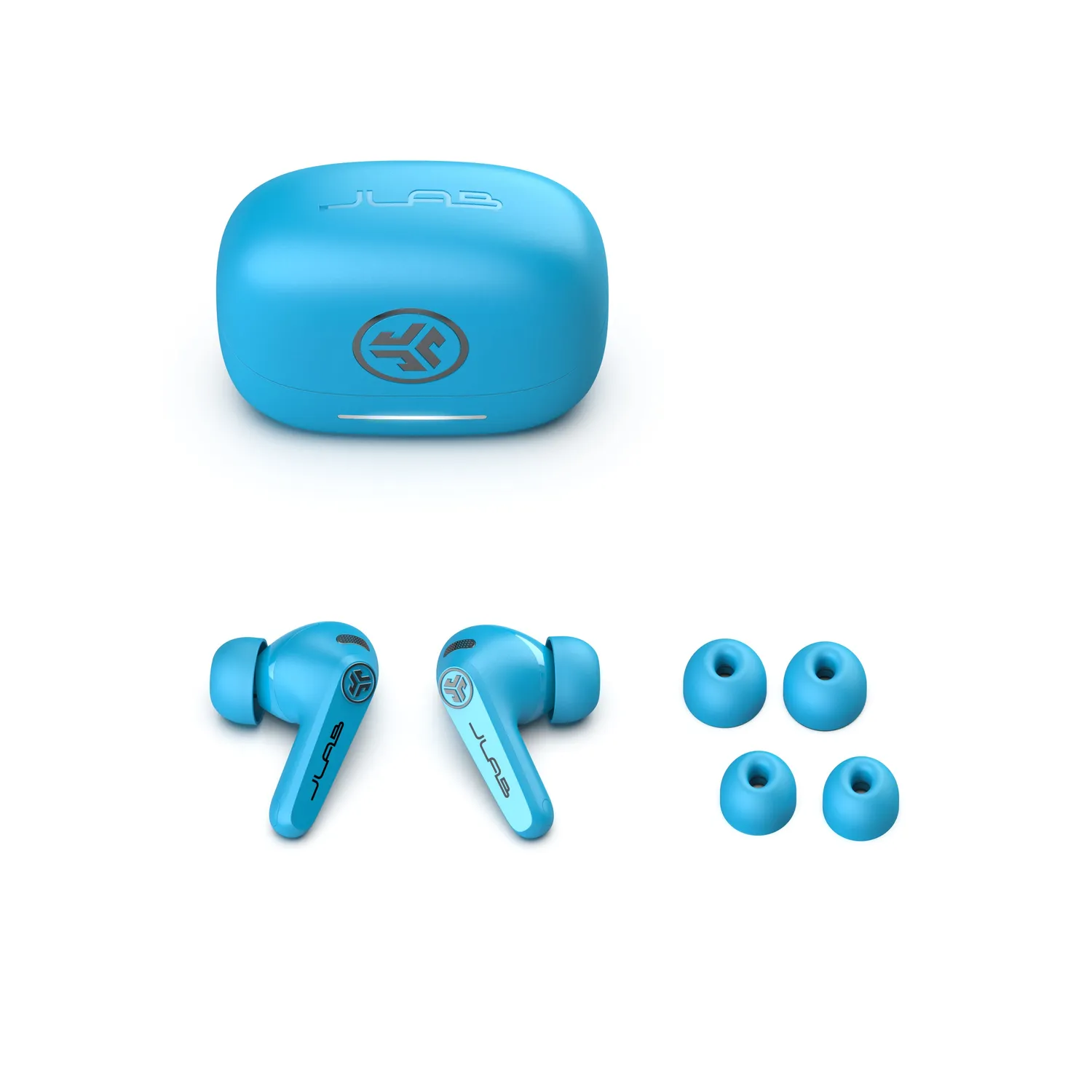 JLab JBuds Pods ANC ecouteurs bluetooth bleu 56h
