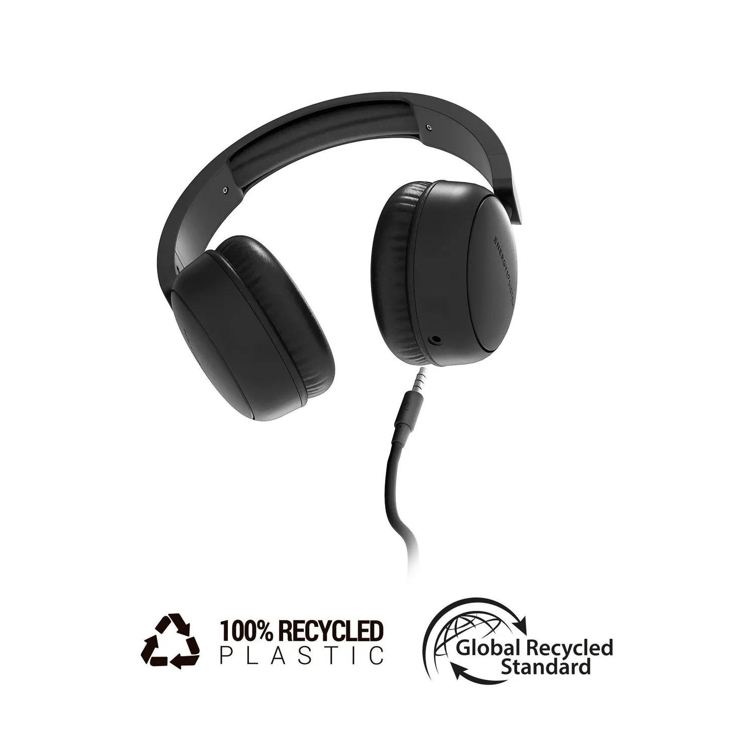 Energy Sistem Soundspire casque filaire noir circum-aural recyclé