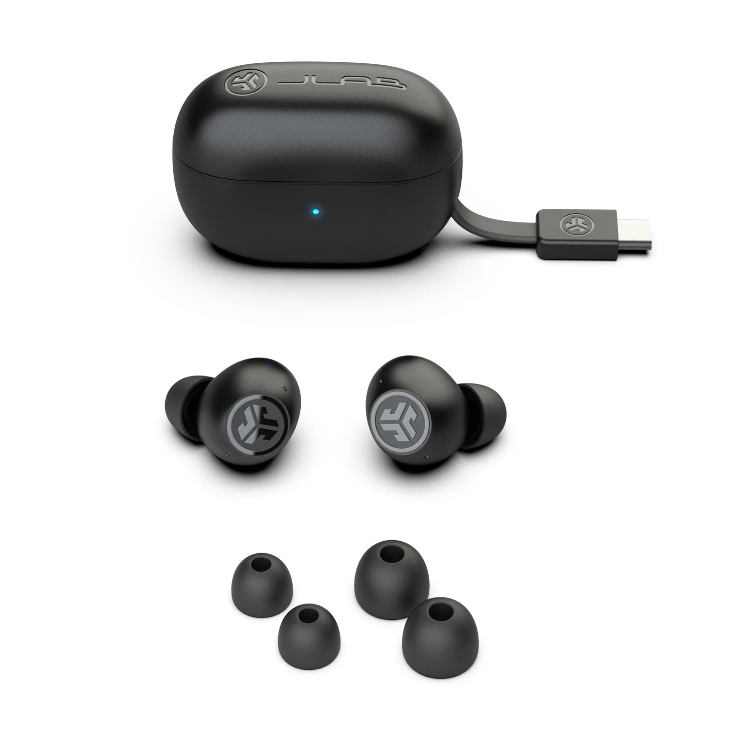 JLab GO Pop ANC écouteurs bluetooth noir 24h