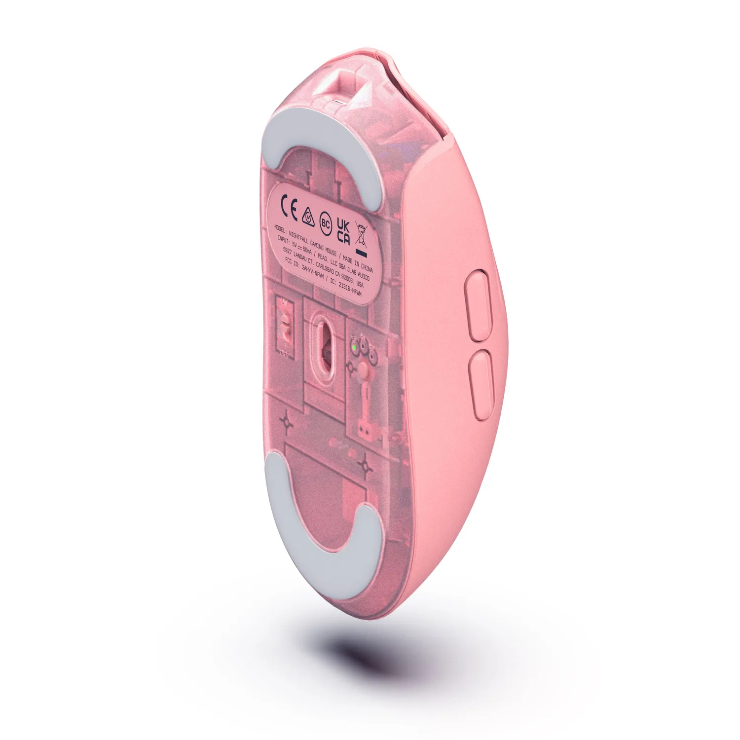 JLab Nightfall souris gaming sans fil rose 55g