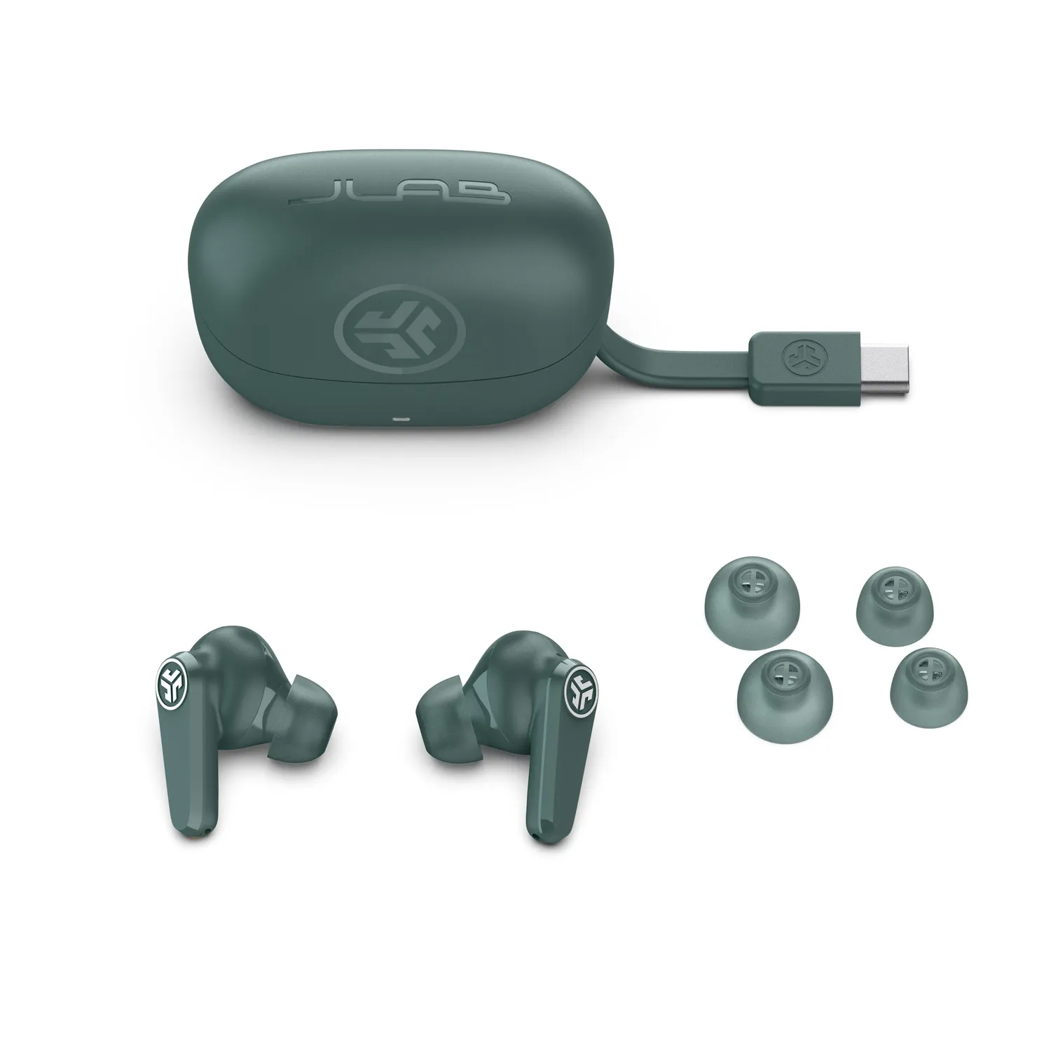 JLab Go Pods ANC écouteurs sans fil sauge