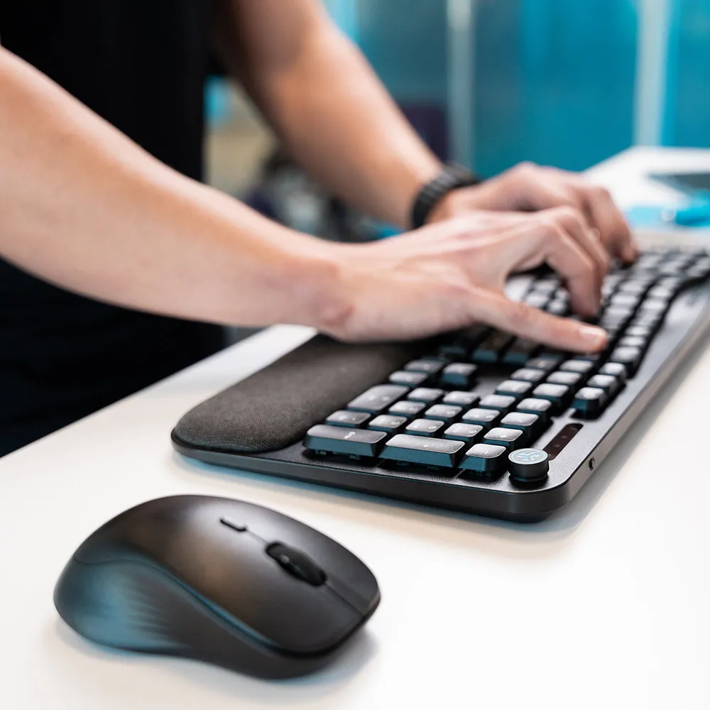 JLab Audio Flow Mouse & Keyboard Bundle kit clavier souris noir ergonomique