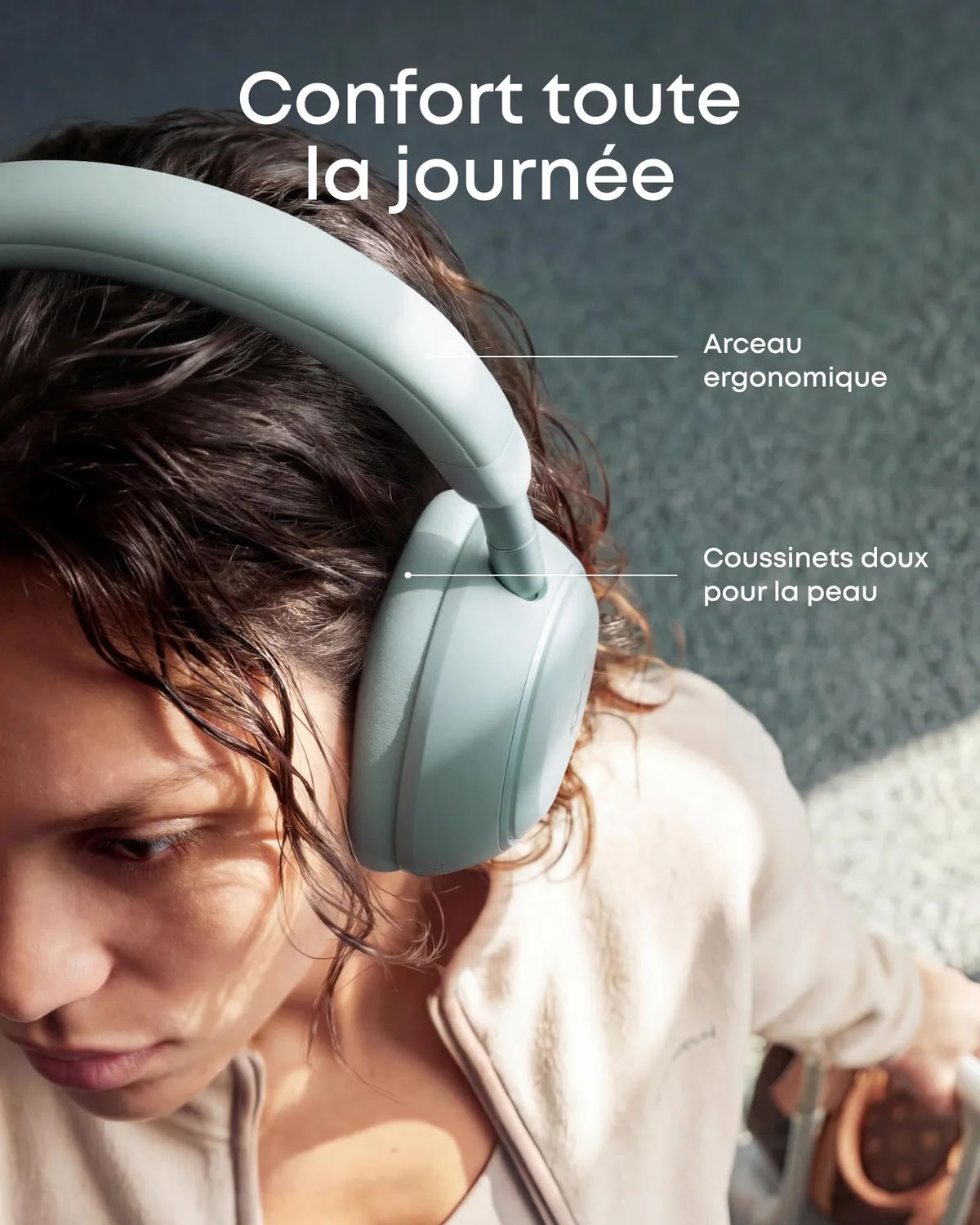 Soundcore Space 2 casque Bluetooth Vert réduction bruit 70h