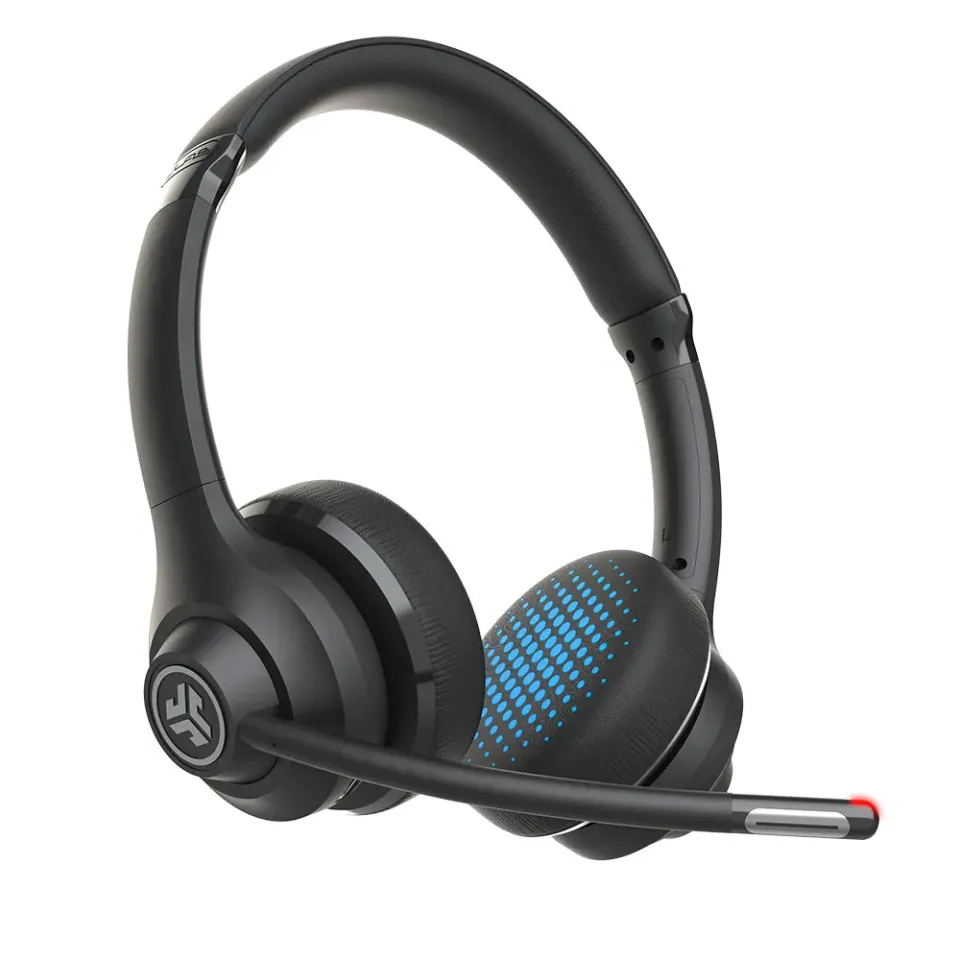 JLab GO Work casque bureau Bluetooth multipoint noir 45h