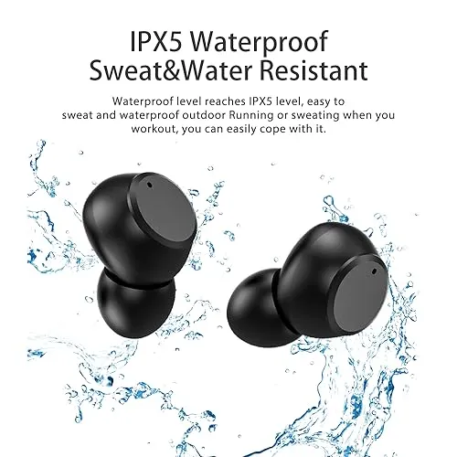 Soundswealth Mini écouteurs Bluetooth noir 18H LED
