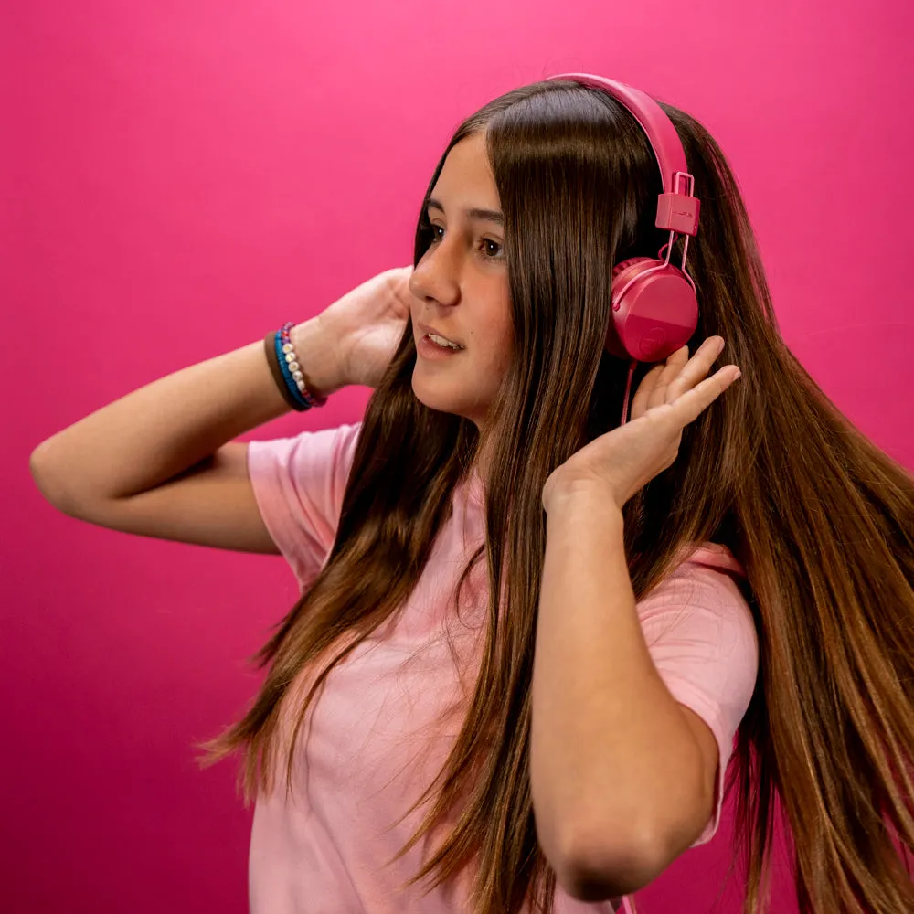 JLab JBuddies Studio casque enfant USB-C rose 85dB