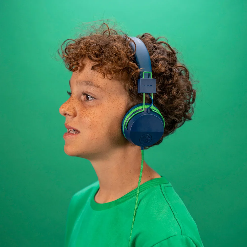 JLab JBuddies Studio casque enfant bleu vert USB-C