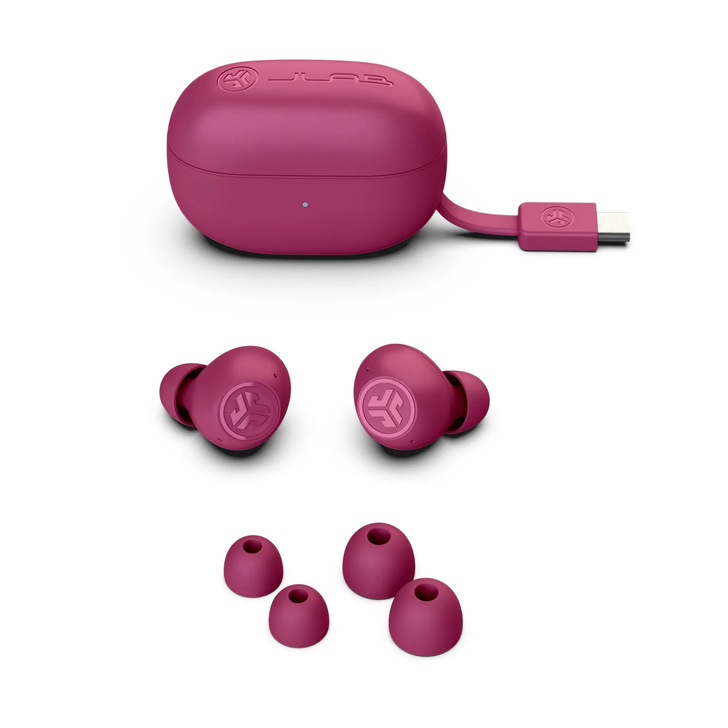 JLab Go Pop ANC écouteurs sans fil fuchsia Bluetooth 5.4