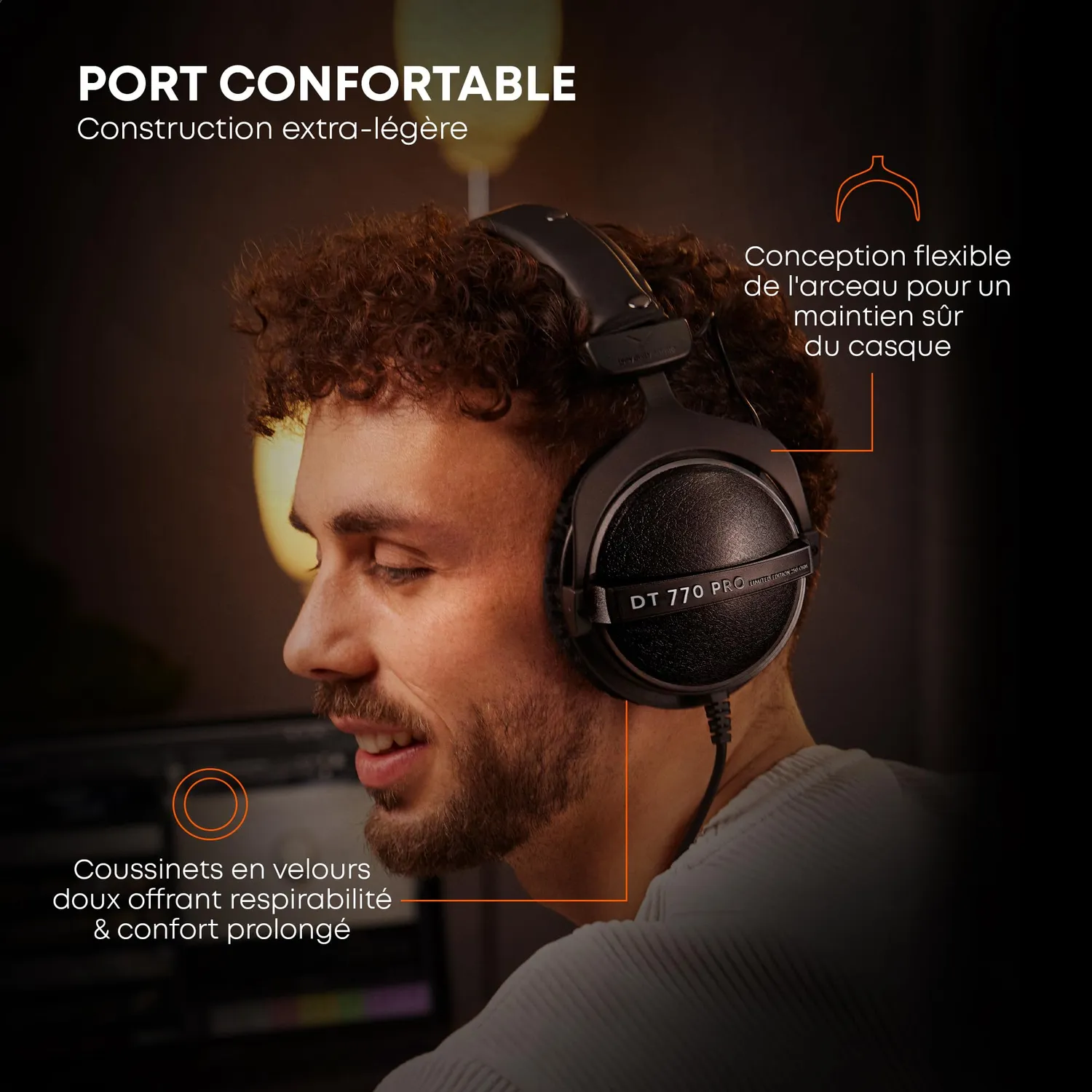 beyerdynamic DT 770 Pro 80 Ohm casque noir gris fermé