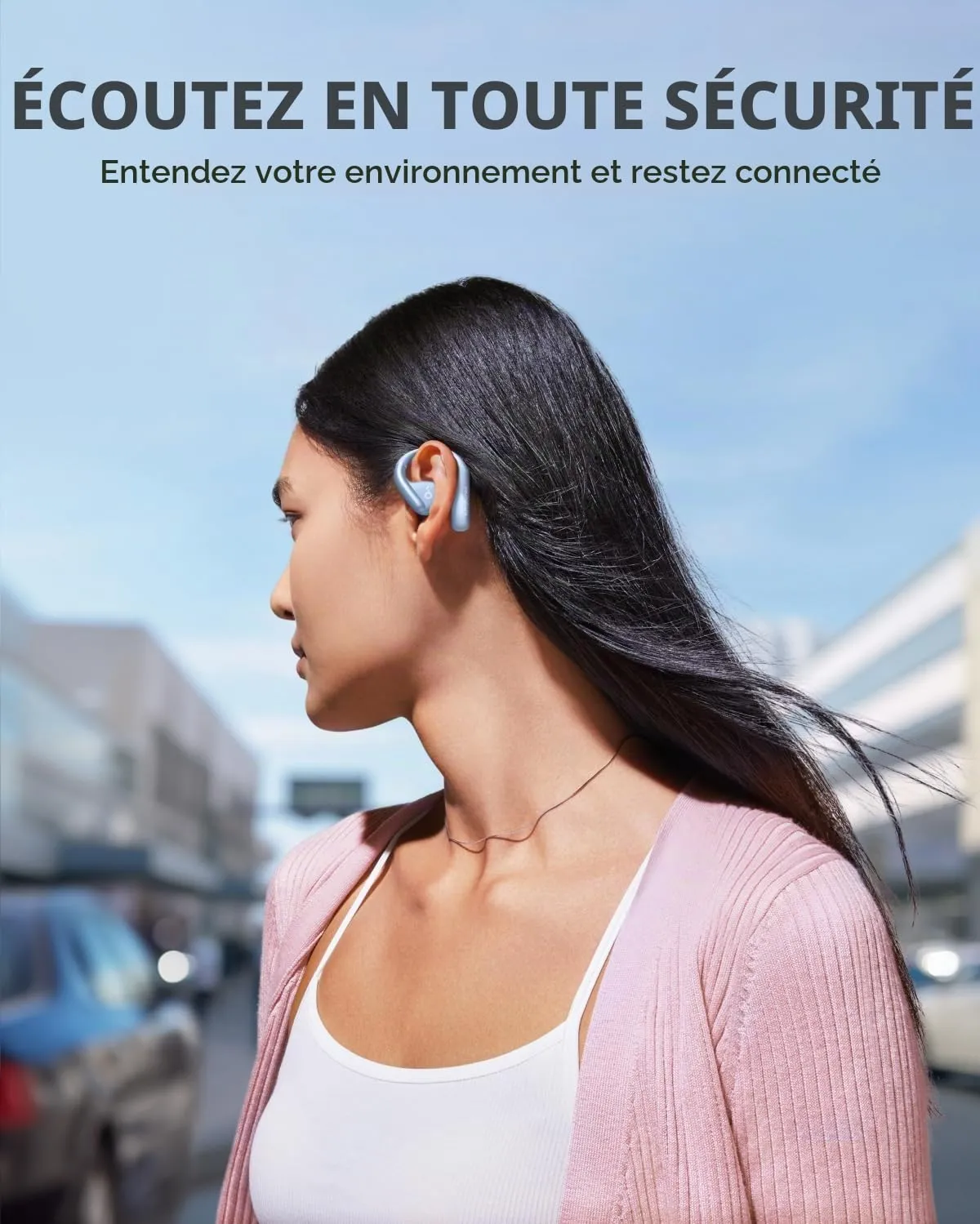 Soundcore AeroFit écouteurs open-ear IPX7 42h app
