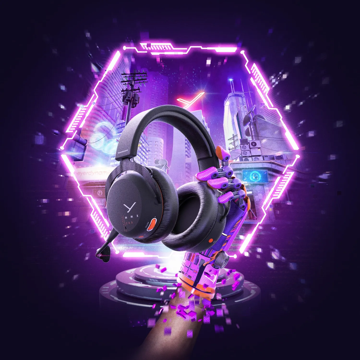 beyerdynamic MMX 200 Wireless câble USB 1,3 m noir