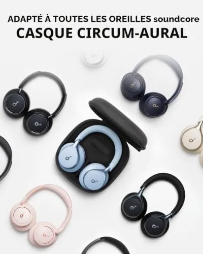 Soundcore étui casque rigide anti-choc noir