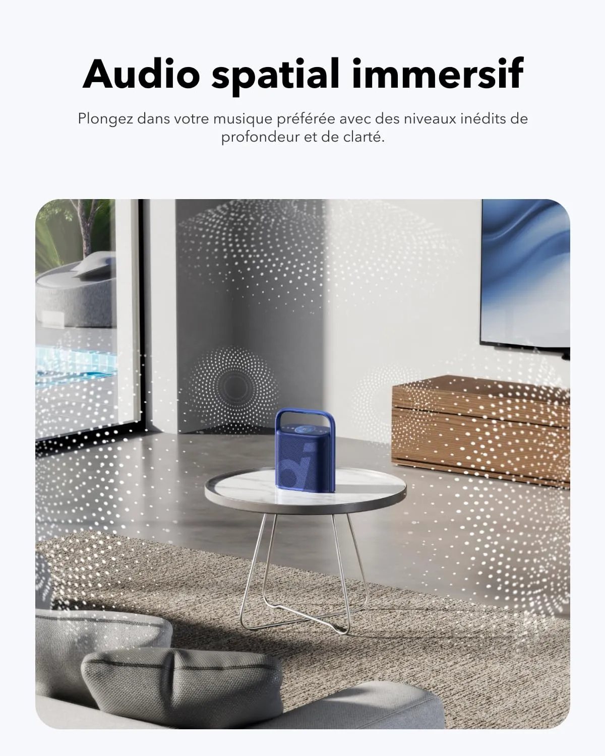 soundcore Motion X500 enceinte Bluetooth noir spatial