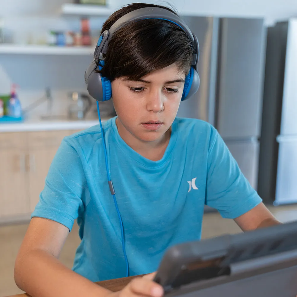 JLab JBuddies Studio 2 casque enfant filaire bleu 85 dB