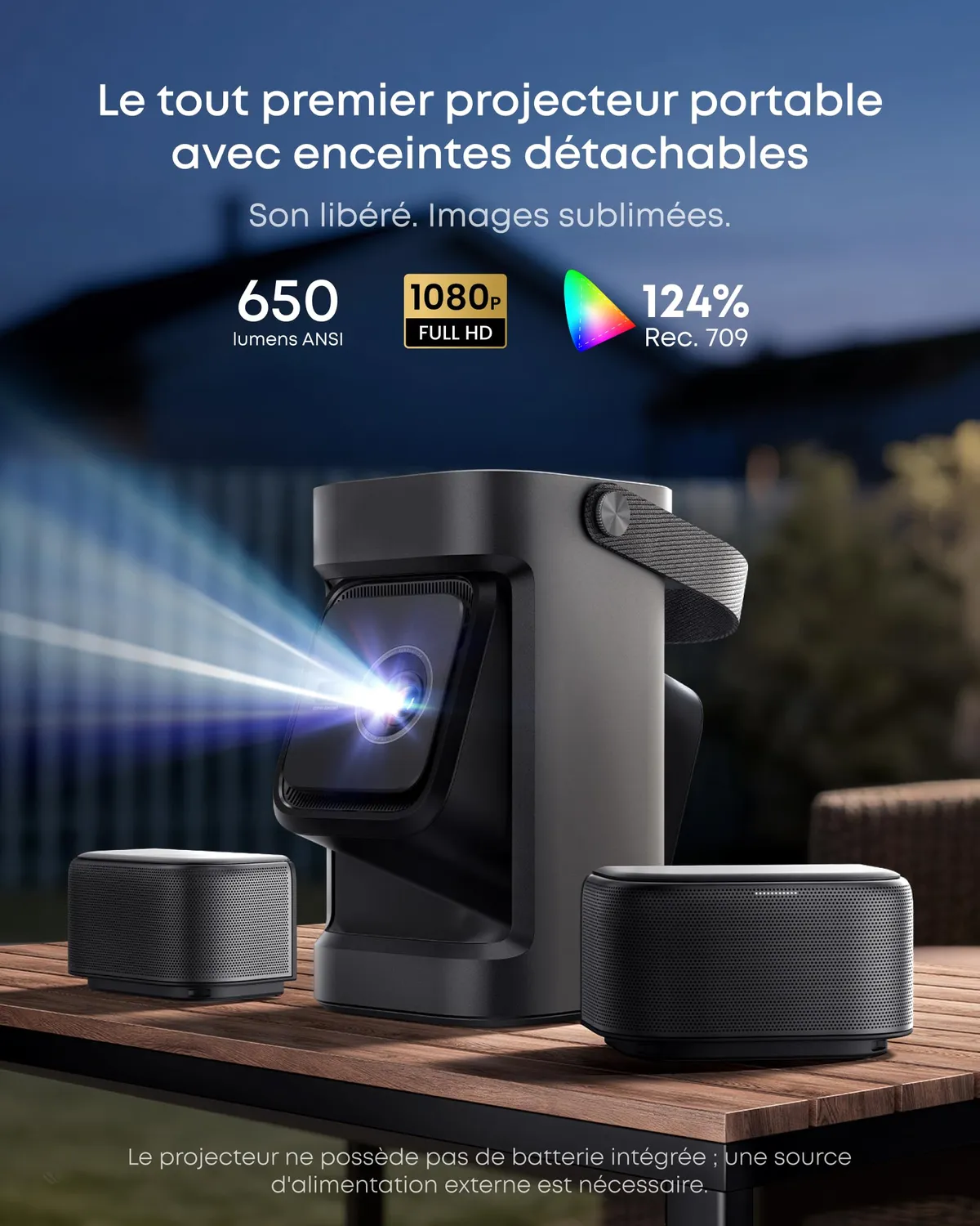 soundcore Nebula P1 vidéoprojecteur portable 1080p 180"