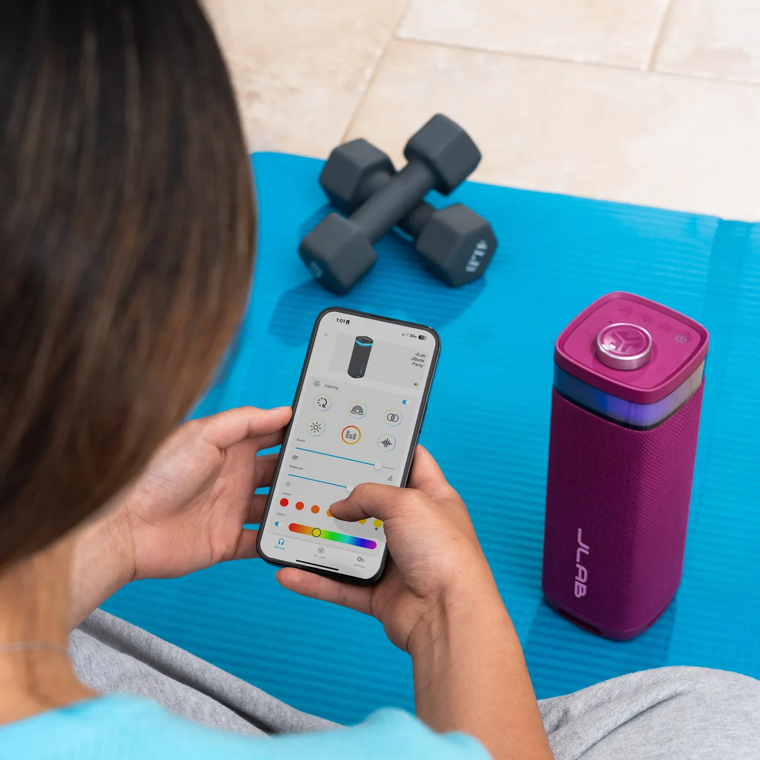 JLab JBuds Party enceinte bluetooth mulberry 30W IP56