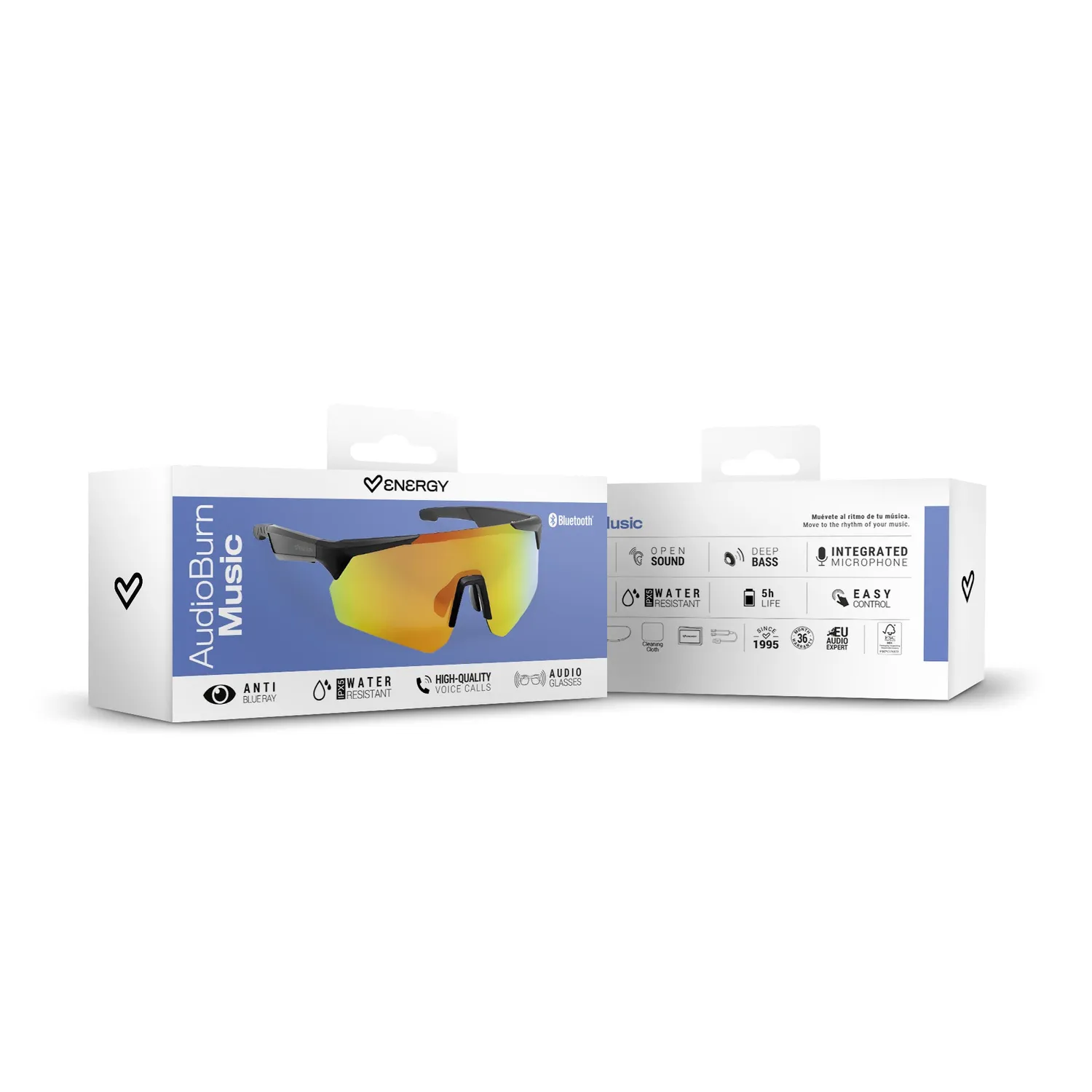Energy Sistem AudioBurn Sport lunettes connectées noir UV400
