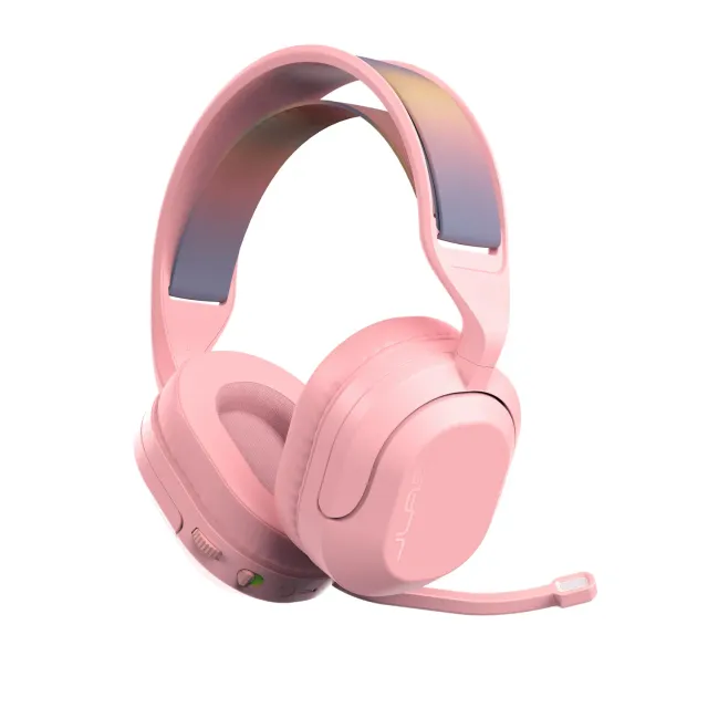JLab Nightfall casque gaming rose 70h dongle USB-C