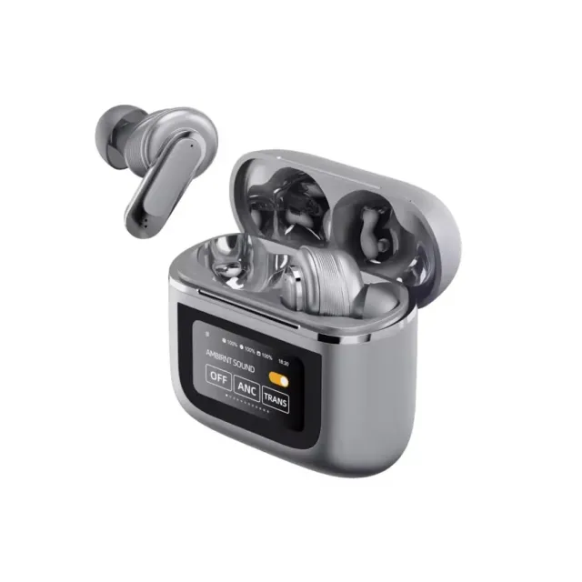 Soundswealth écouteurs sans fil gris Bluetooth 5.4 ANC