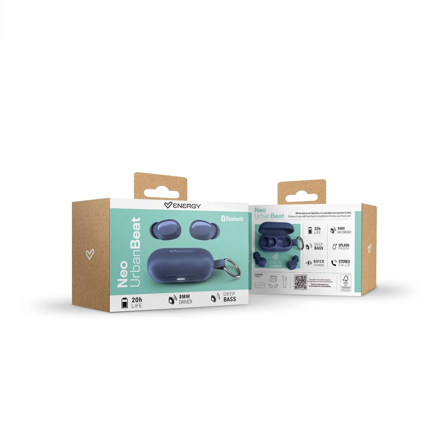 Energy Sistem Neo UrbanBeat écouteurs True Wireless Deep Bass