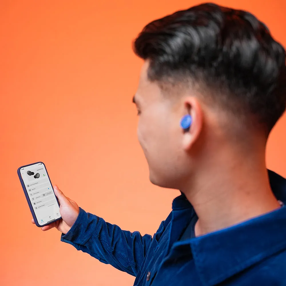 JLab Go Pop+ ecouteurs bluetooth navy + embouts mousse