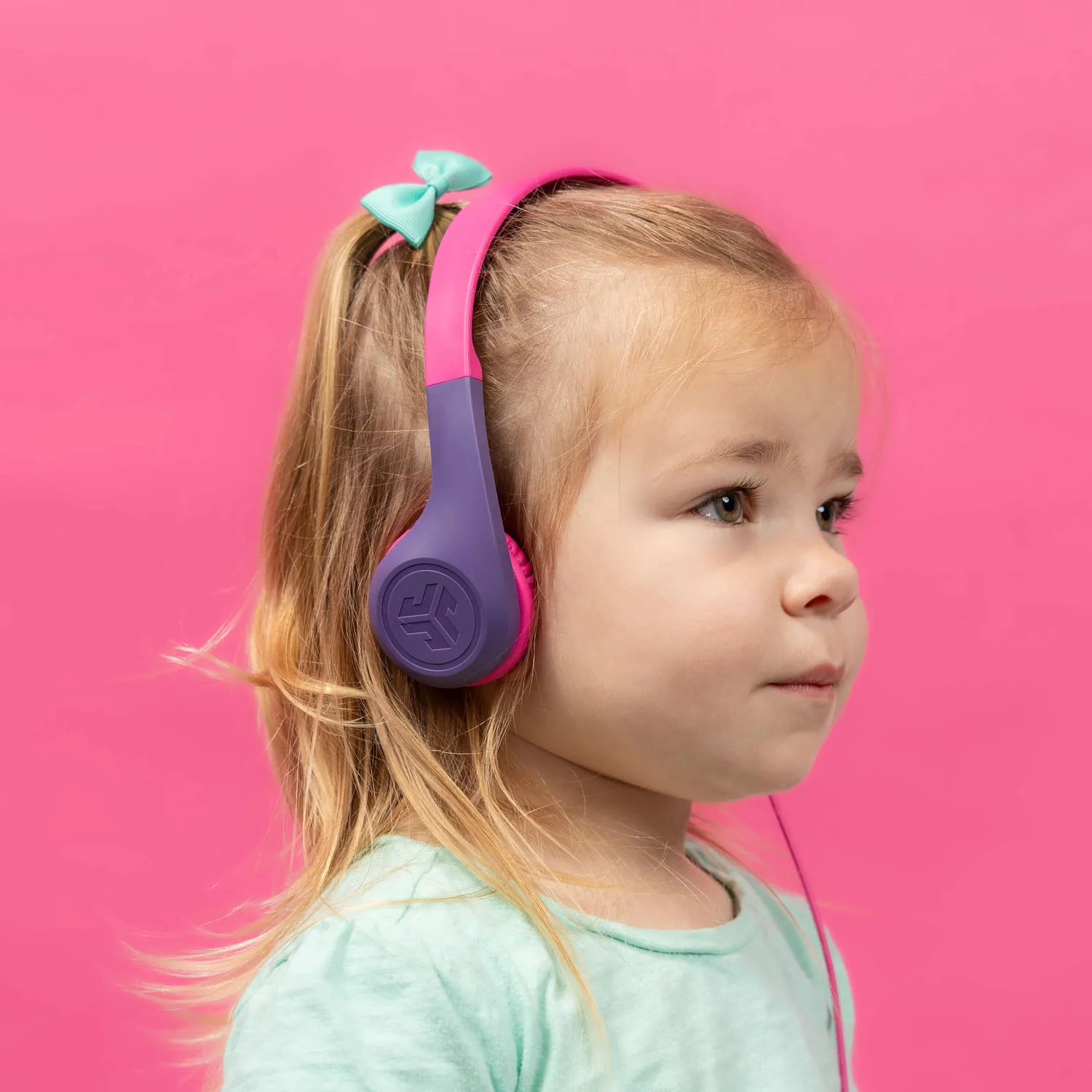 JLab JBuddies Pop casque enfant filaire rose volume limité