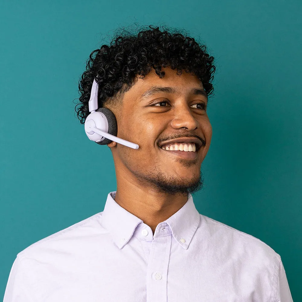 JLab GO Work POP casque bluetooth lilas 50h multipoint