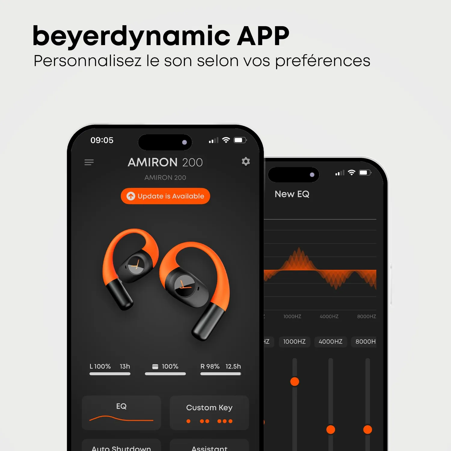 beyerdynamic Amiron 200 écouteurs sport noir ouvert