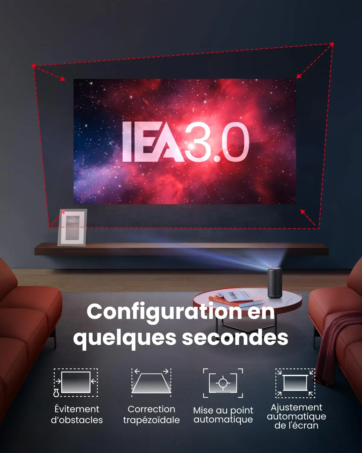 Soundcore Nebula Capsule 3 vidéoprojecteur 1080p Google TV