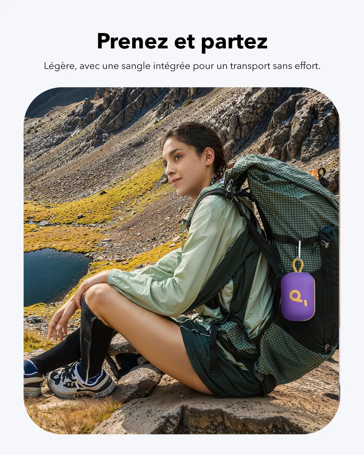 Soundcore Select 4 Go enceinte violet jaune IP67 20h