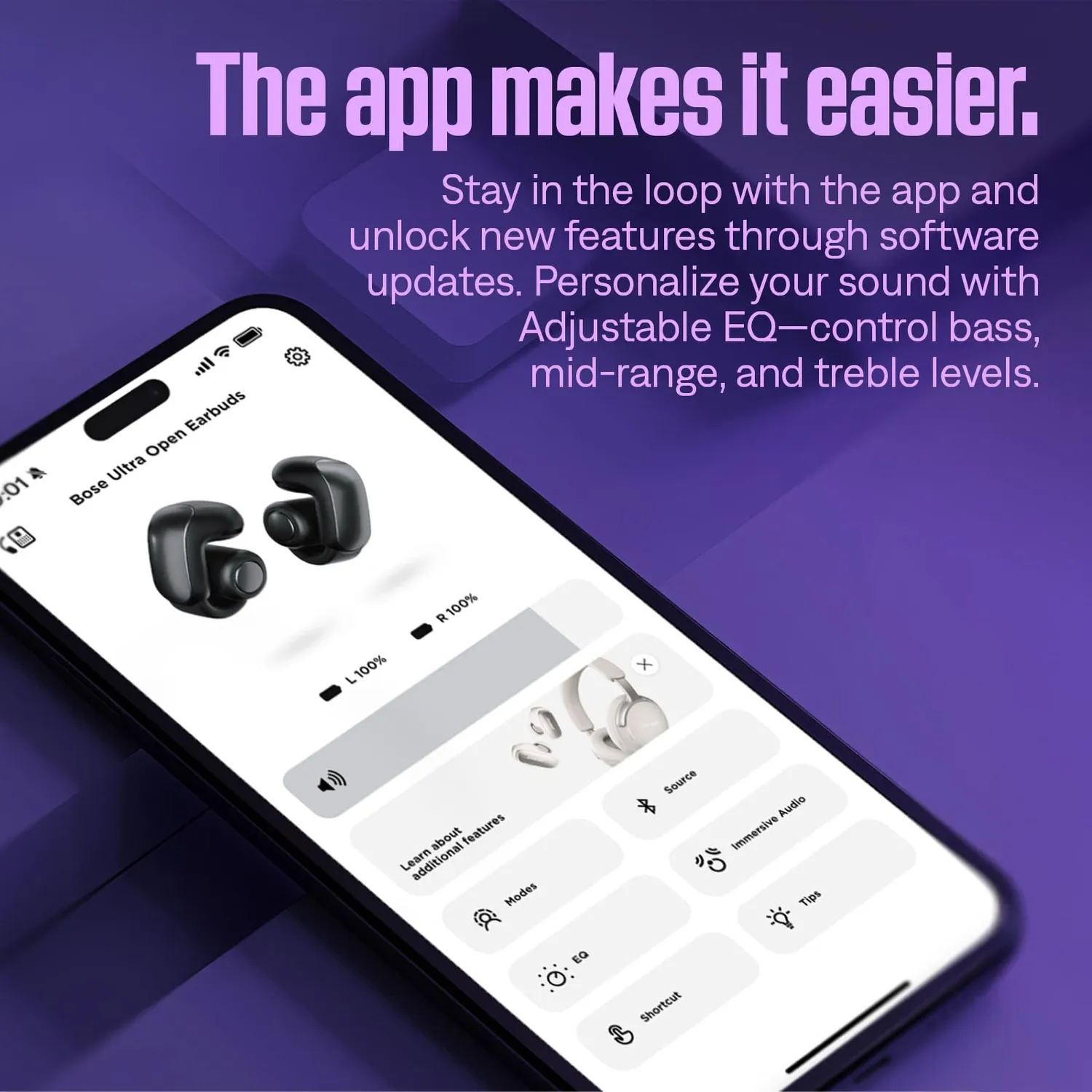 Bose Ultra Open Earbuds écouteurs ouverts Bleu Pierre Lune 48h