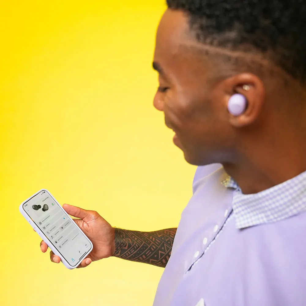 JLab GO Pop+ écouteurs sans fil lilas 35h mousse