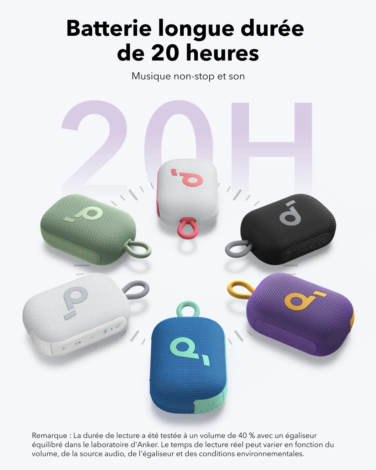 Soundcore Select 4 Go enceinte violet jaune IP67 20h