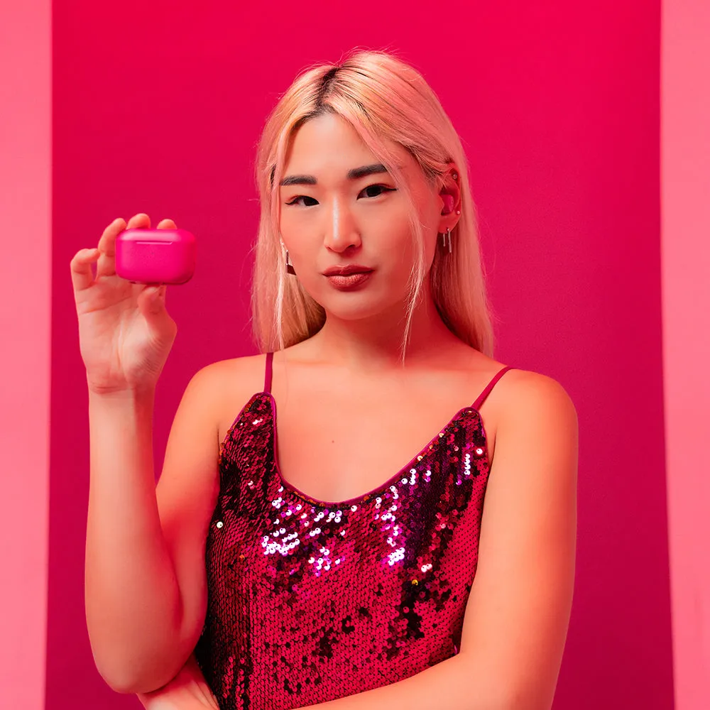 JLab Go Pop+ écouteurs sans fil rose foncé 35h coffret