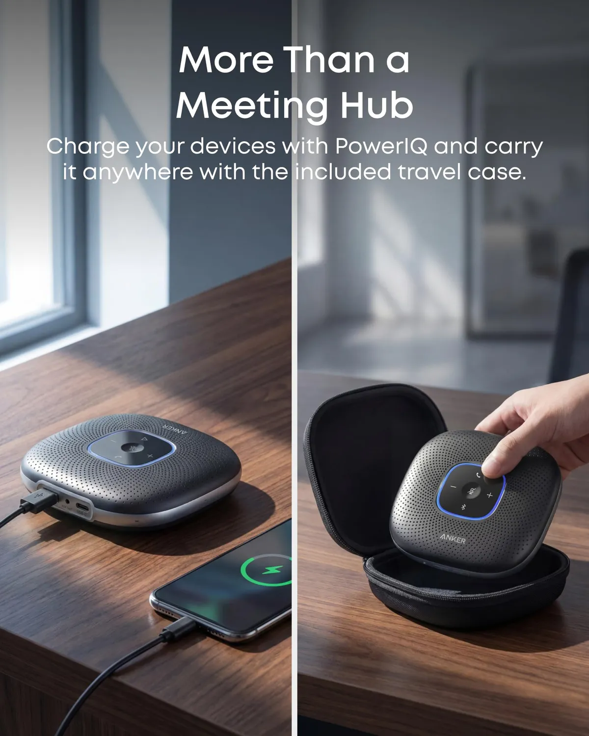 Soundcore PowerConf enceinte conférence noir 360°