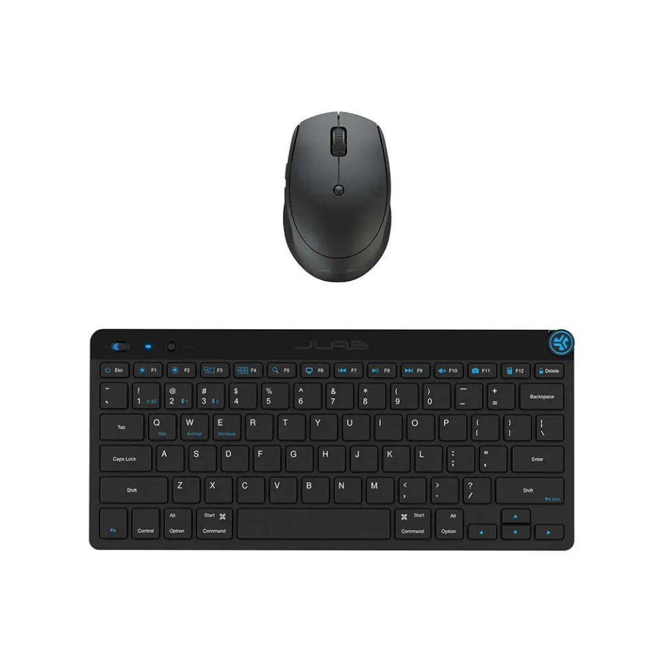 JLab GO ensemble clavier souris sans fil noir bureau
