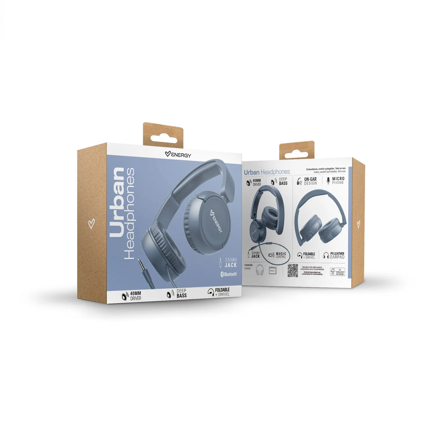 Energy Sistem Urban casque filaire Indigo Deep Bass