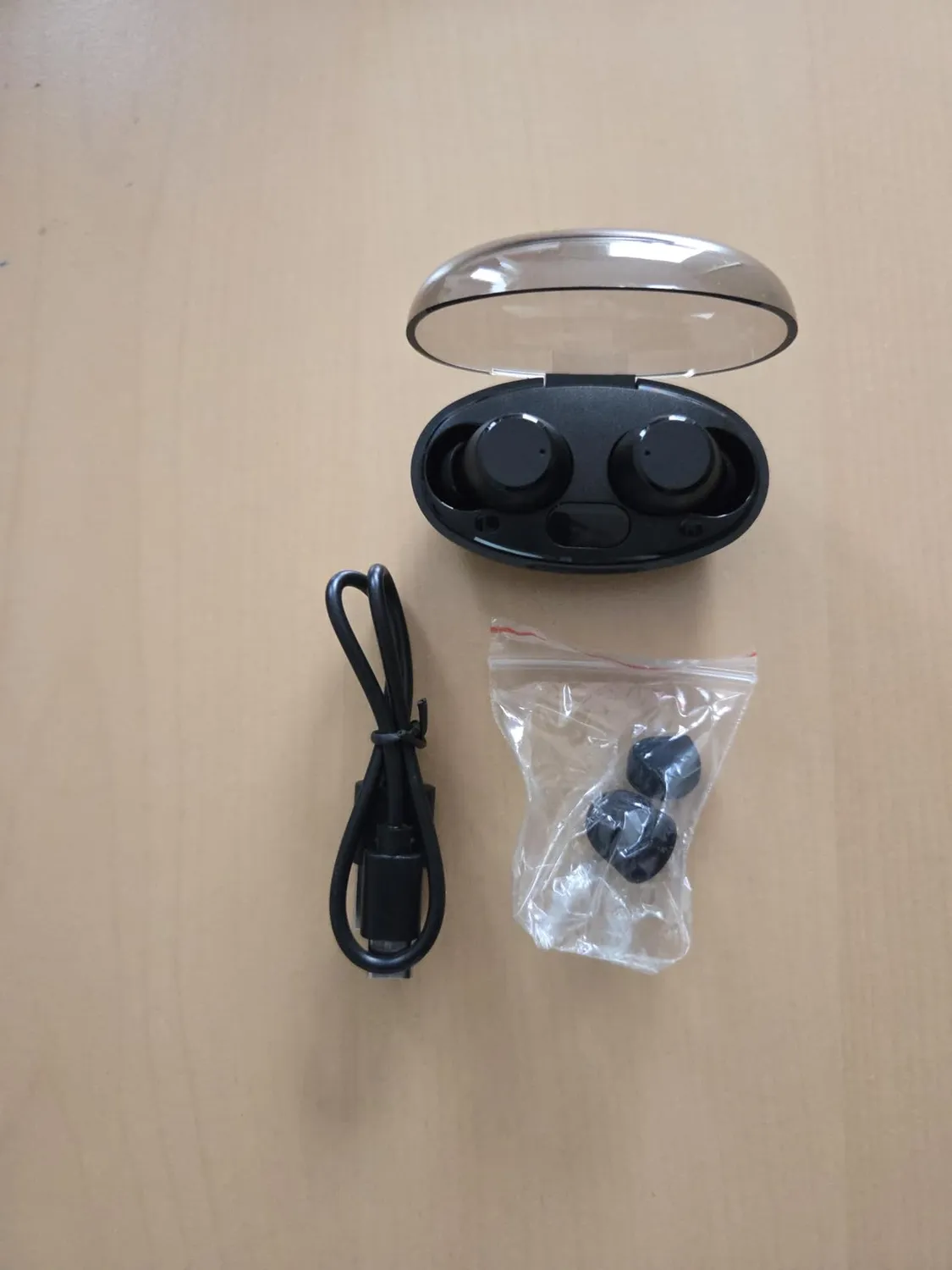 Soundswealth Mini écouteurs Bluetooth noir 18H LED