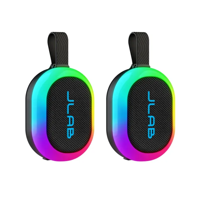 JLab Pop Party enceinte bluetooth noir lot de 2 stéréo