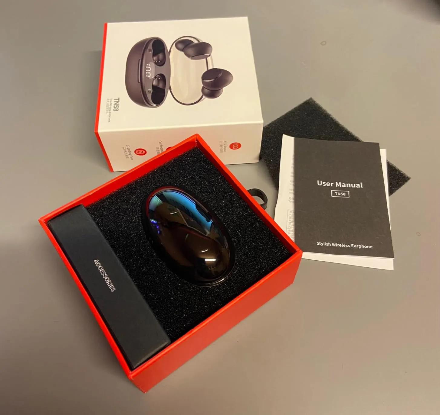 Soundswealth Mini écouteurs Bluetooth noir 18H LED