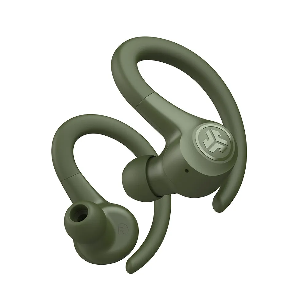 JLab GO Sport+ écouteurs sport vert crochets IP55