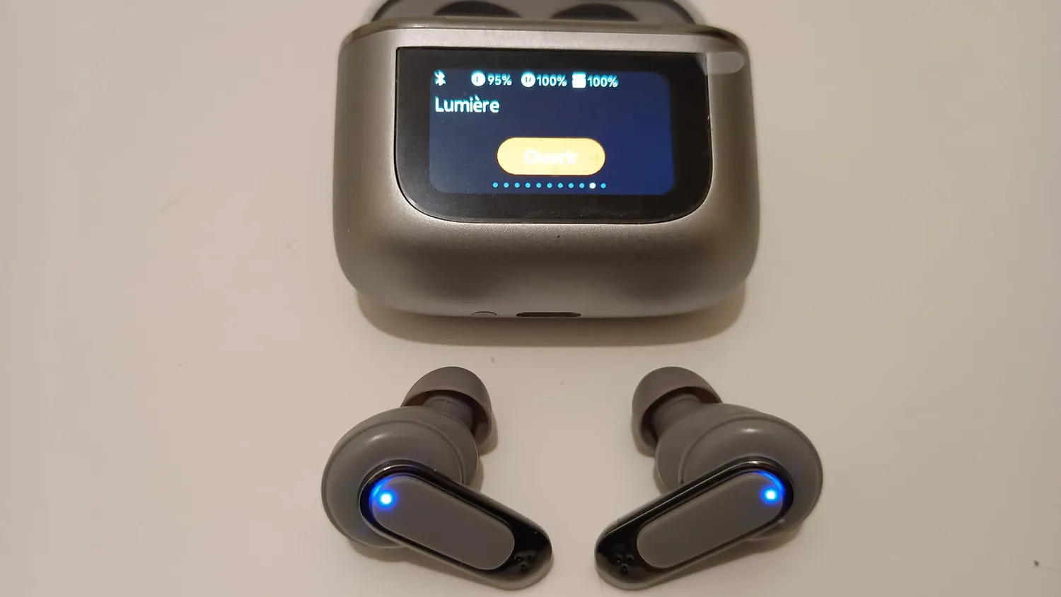 Soundswealth écouteurs sans fil gris Bluetooth 5.4 ANC