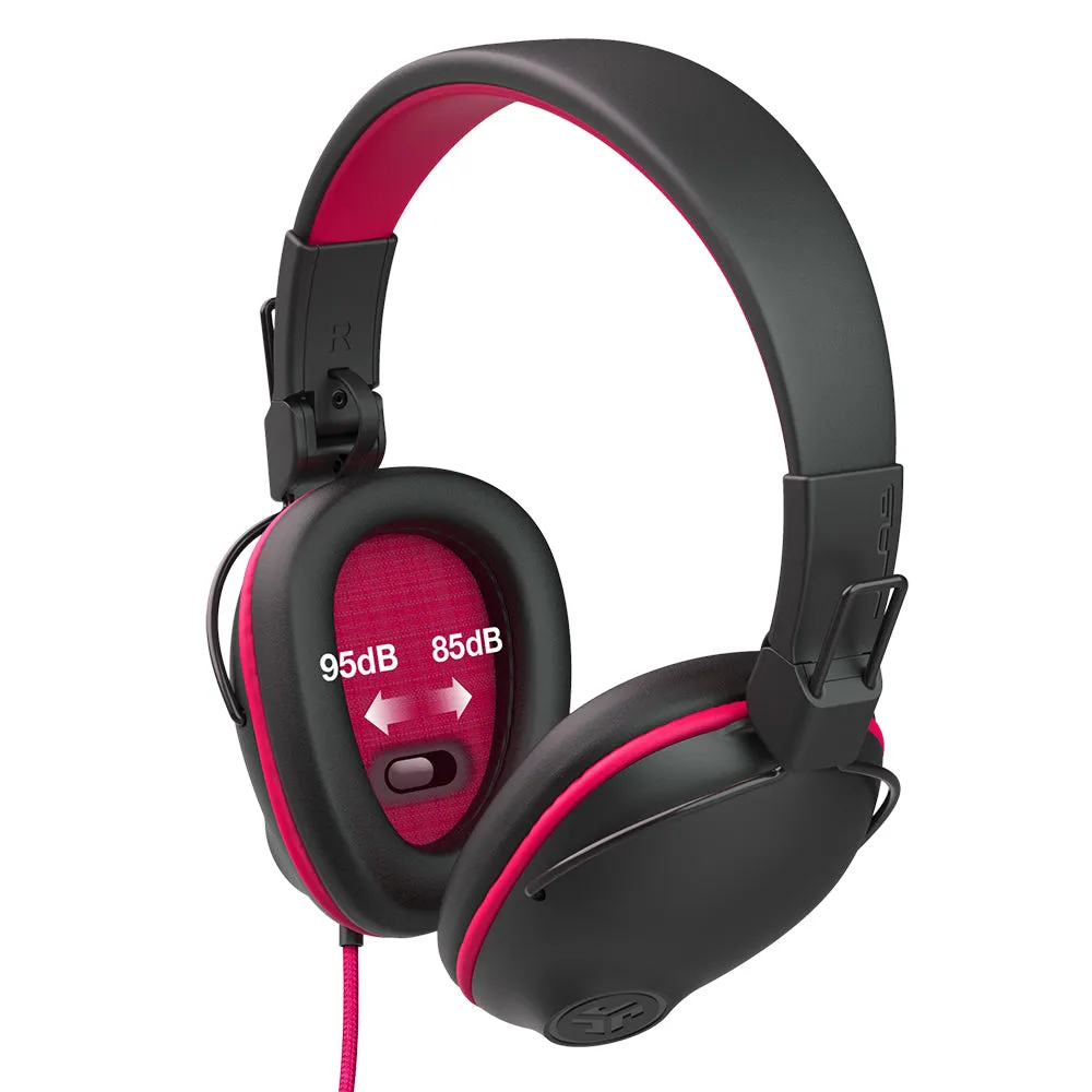 JLab JBuddies Pro casque filaire enfant rose 85dB