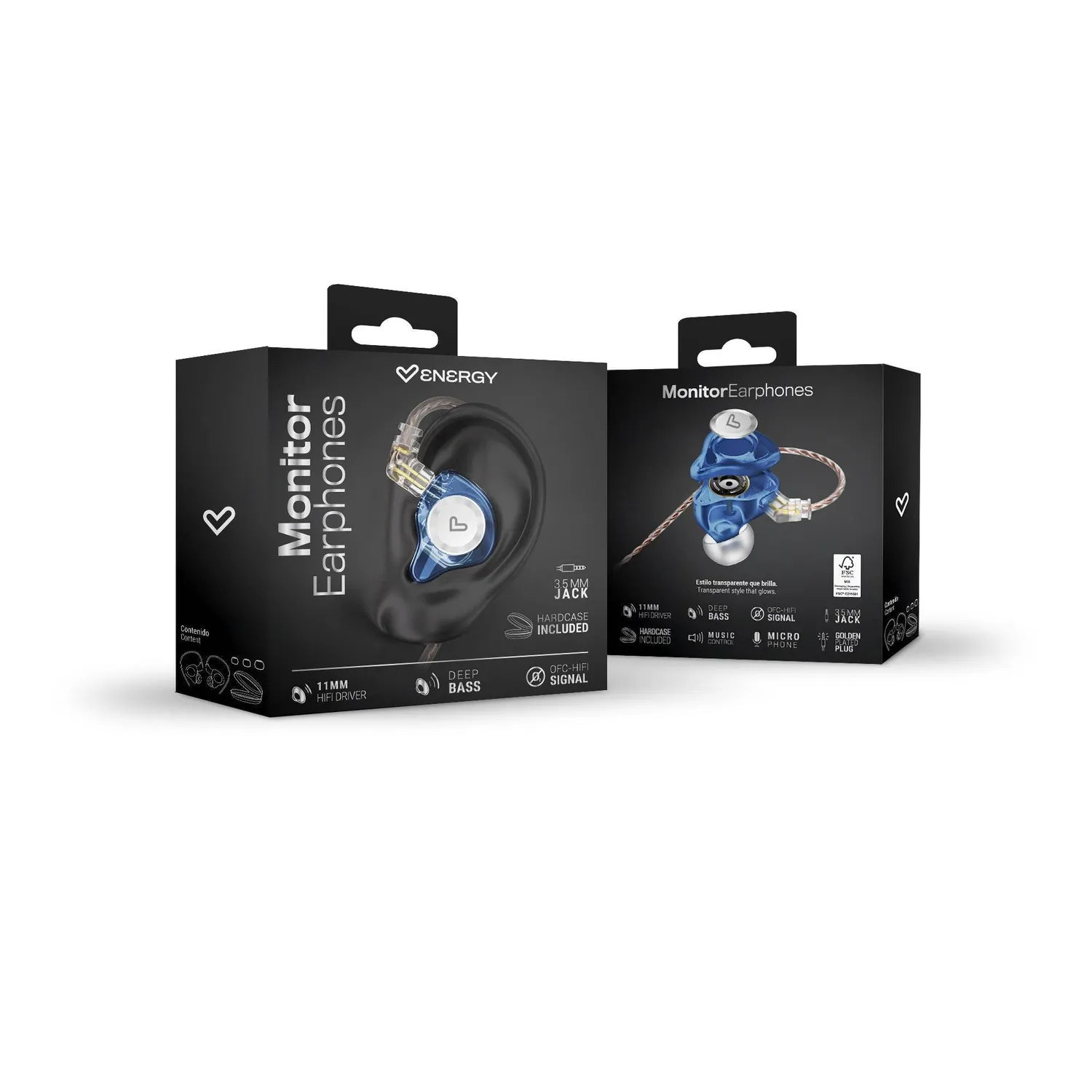 Energy Sistem Monitor Écouteurs Filaires Bleu Minijack