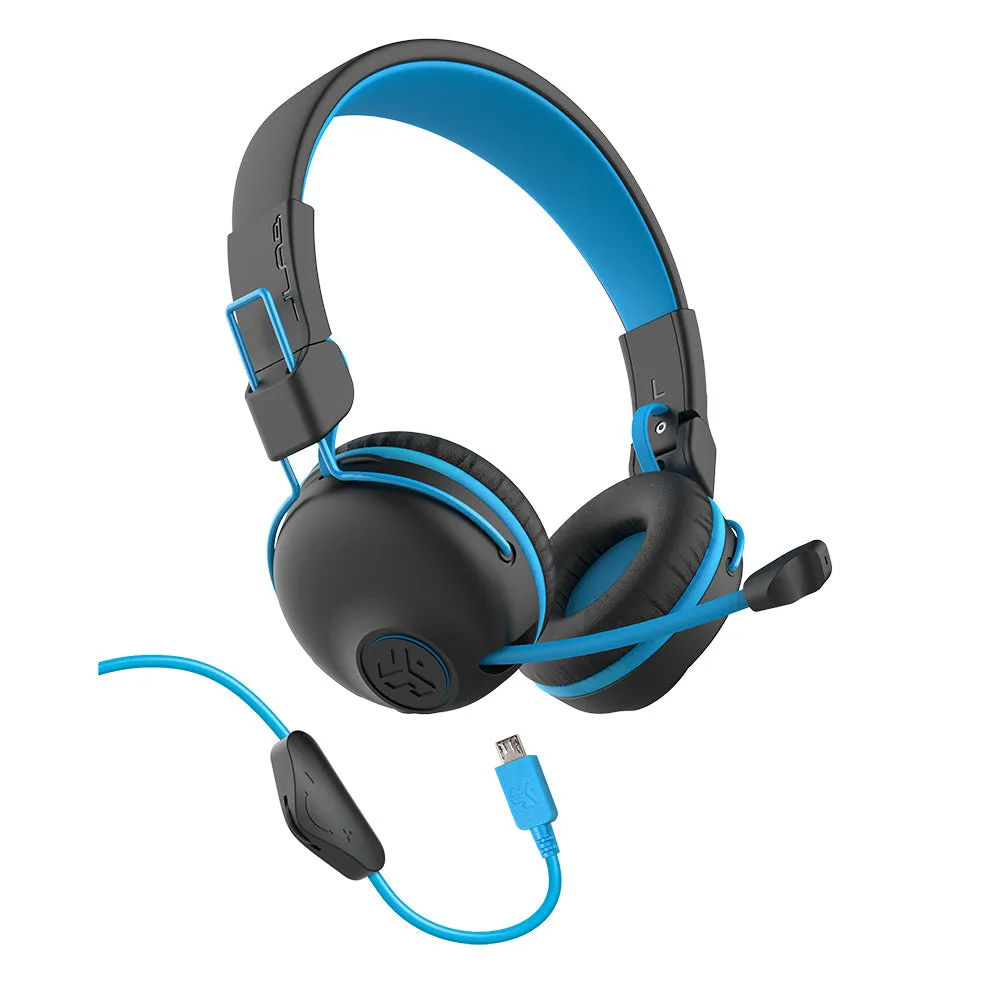 JLab JBuddies Play casque gaming enfant bleu 22h