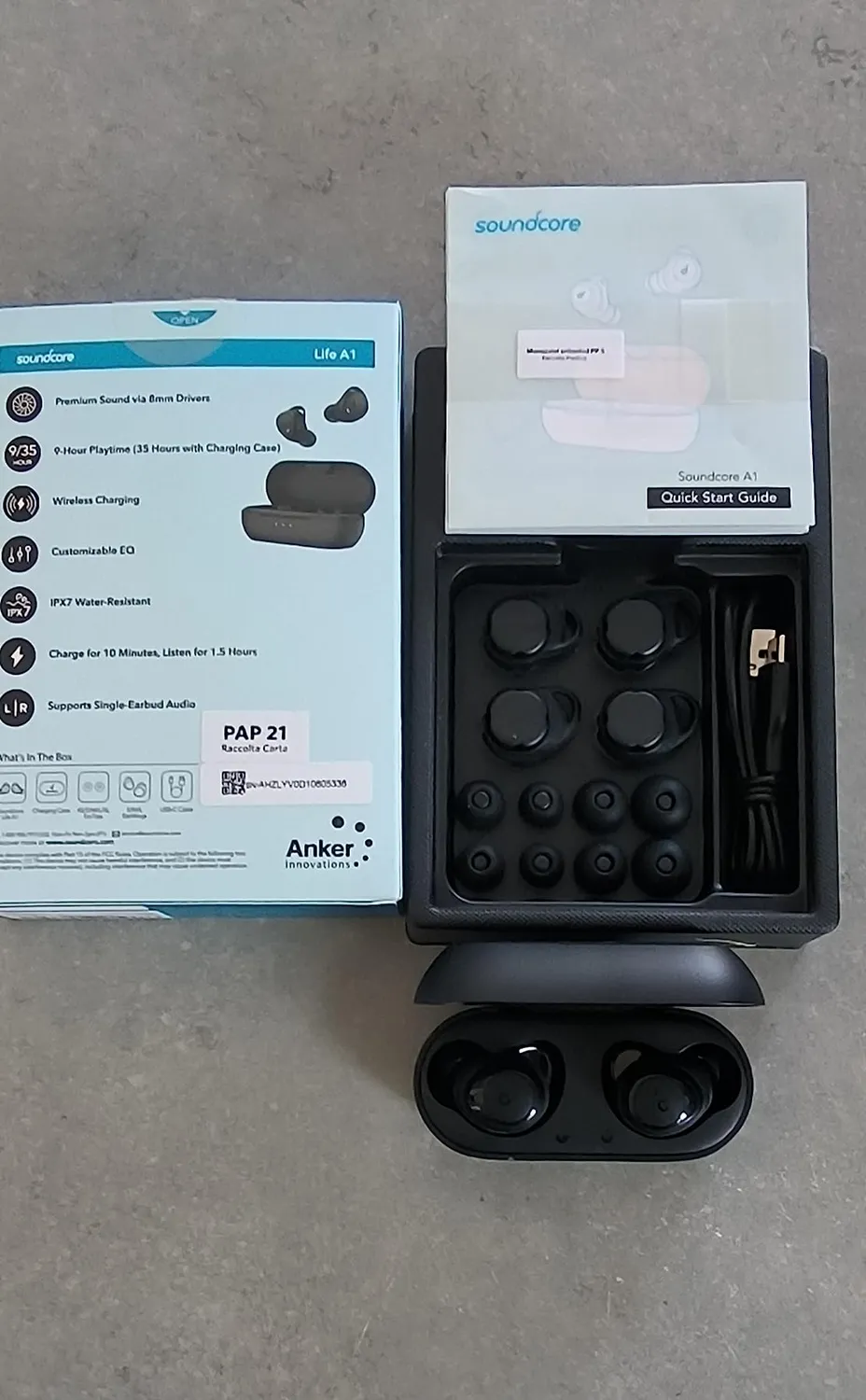 Soundcore Life A1 écouteurs Bluetooth sport IPX7 35H