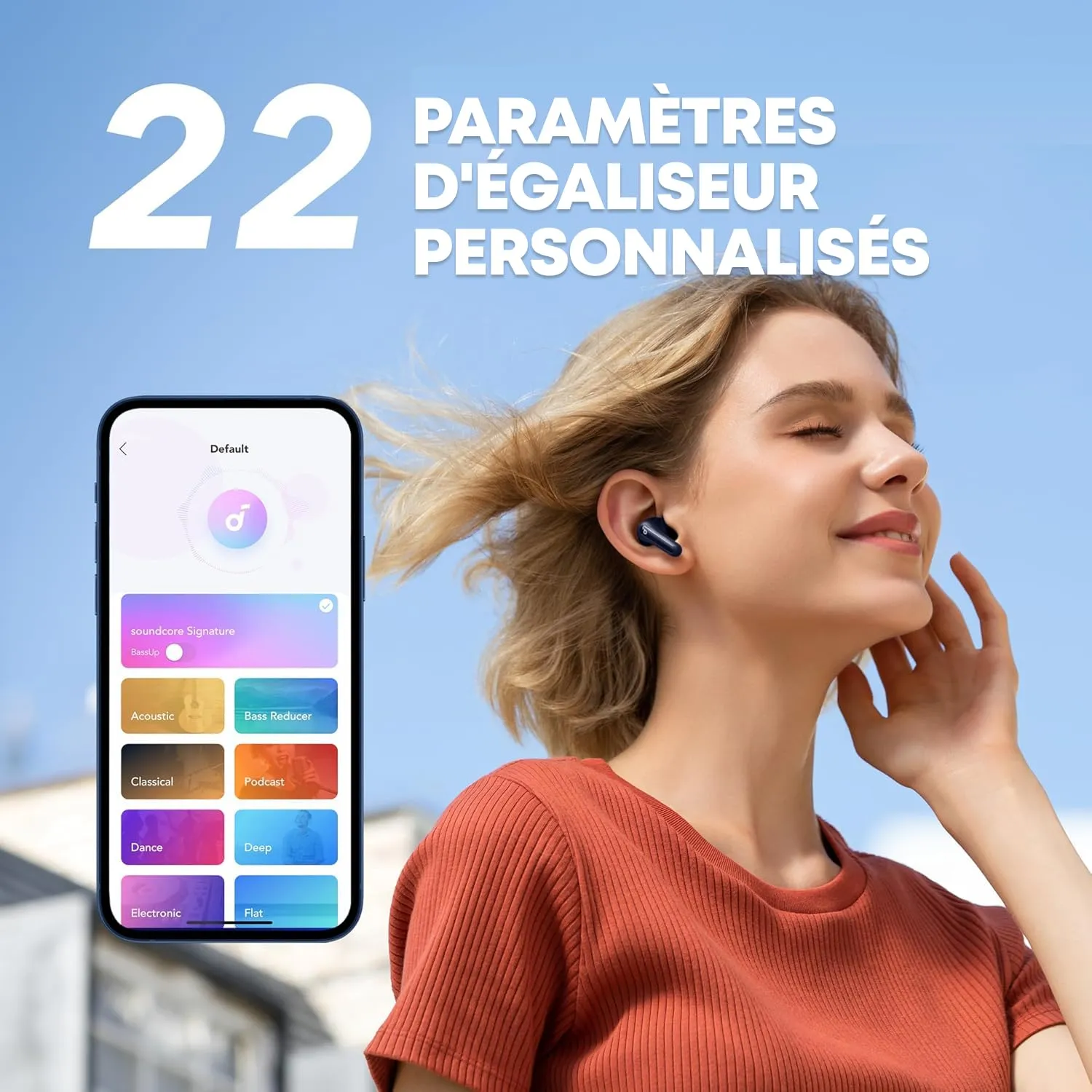 Soundcore P2 Mini écouteurs Bluetooth bleu basses