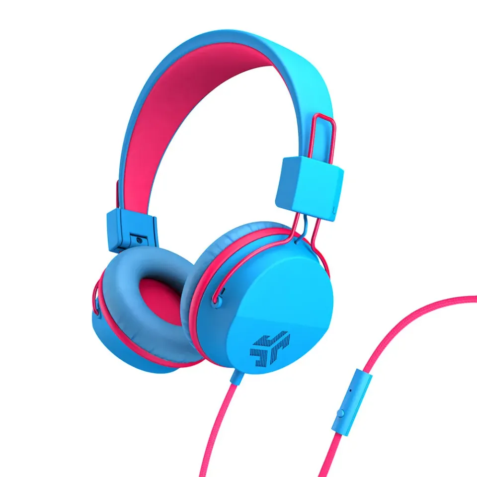 JLab JBuddies Studio casque enfant bleu rose filaire