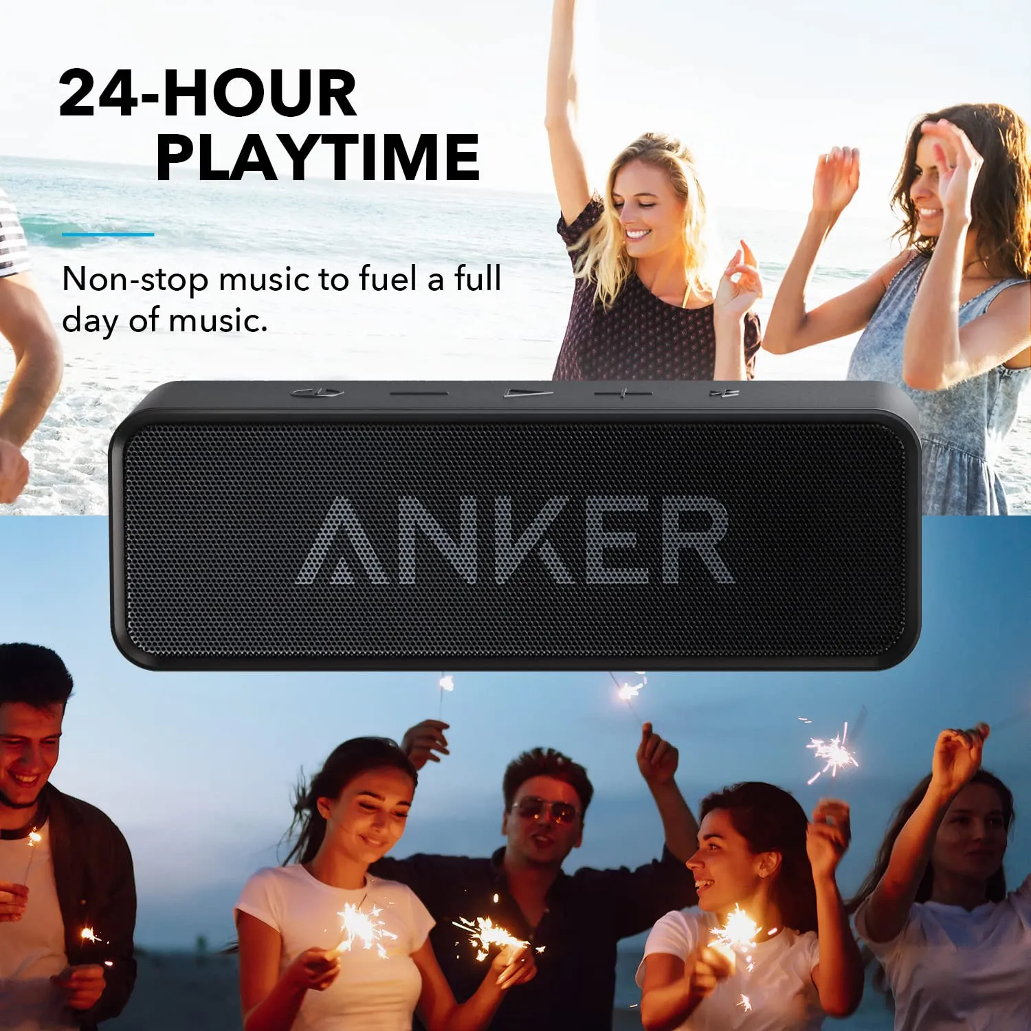 soundcore SoundCore enceinte bluetooth portable 24h noire