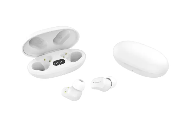 Soundswealth mini écouteurs bluetooth 5.1 noir LED 18h